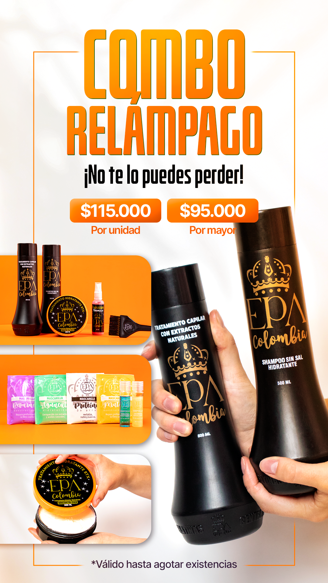 ⚡COMBO RELÁMPAGO HIDRATENTE⚡ y viene en MOTO con la EPA COLOMBIA