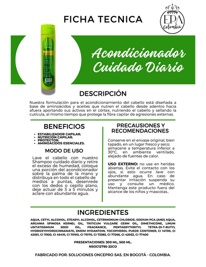 Acondicionador KOLORS - Keratina (verde) 500ml